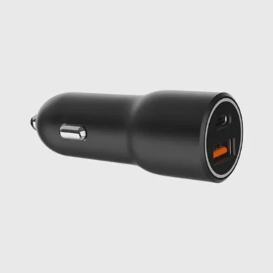 GEMBIRD Punjač za auto, 2x USB, Type C, PD, 38W, crni