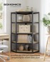 SONGMICS Kutni regal, 90 x 90 x 180 cm, crni