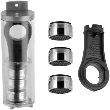 SAPHO Set perlatora AntiCalc M24×1, 3 kom + ključ, krom