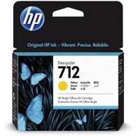 HP Tinta, 712, original, žuta