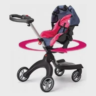 Kolica i autosjedalica za lutke 2u1