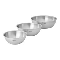 FABINI Zdjele u setu 3 kom od nehrđajućeg čelika u srebrnoj boji ø 25, 5 cm Lucca 3. 0 