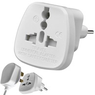 VERKGROUP Električni adapter za putovanja EU, UK, PL, SAD, Švicarska