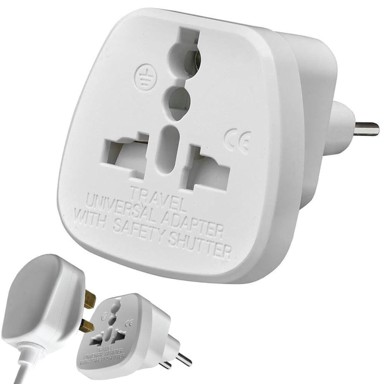 VERKGROUP Električni adapter za putovanja EU, UK, PL, SAD, Švicarska