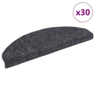 Samoljepljivi otirači za stepenice 30 kom tamnosive 65x21x4 cm