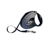 FLEXI Povodac GLAM SPLASH MYSTIC M 5m, crna