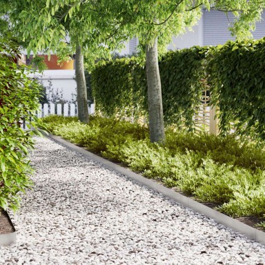 Ograda za travnjake, 50 kom 100x0.5x15 cm, nehrđajući čelik