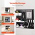 VEVOR Set organizatora za zidnu ploču, 28 x 28 x 12 cm, crni