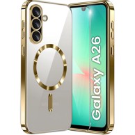 Stražnja maskica za Samsung Galaxy A26 5G, MagSafe, zlatna + zaštitno staklo za ekran