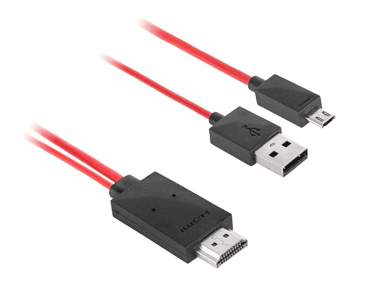 CABLETECH HDMI kabel, podrška za MHL, HDMI na Micro USB i USB, duljina 1,5 m