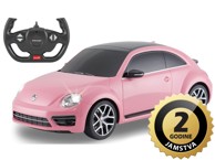 JAMARA Auto na daljinsko upravljanje Delux VW Beatle - Buba, rozi, 1:14