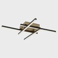 RABLAUX Plafonskasvjetiljka Demir LED 24 W, IP20, 1880 lm RA71398, crna i zlatna