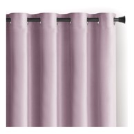 RESTILO Svijetlo ružičasta zavjesa za djelomično zamračenje od samta 140x270 cm Eyelets