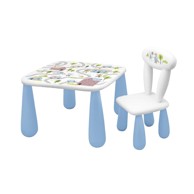 LUNA Set stol i stolac Town, plavi