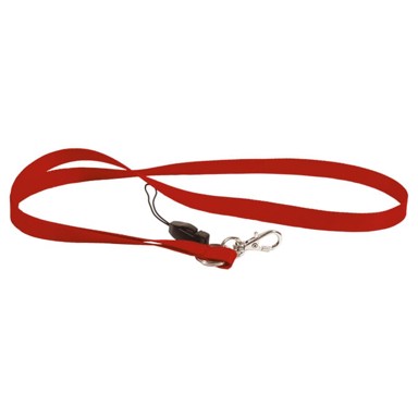 Vezica za akreditaciju, 10 mm, 85 cm, rips, pk50, crvena