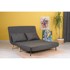 ARTIE Tamno siva sklopiva sofa 120 cm Folde, 120x80x79 cm