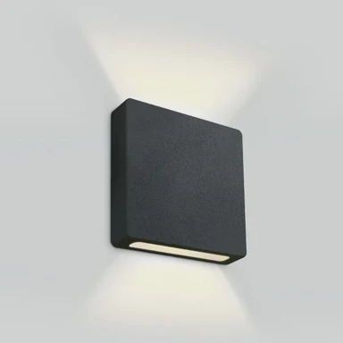 Zidna LED svjetiljka, LED, 2 W, 110 lm, 3000 K, 700 mA, IP65, crna