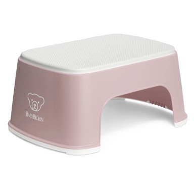 BABYBJORN Stepenica Step Stool Powder, rozo/bijela