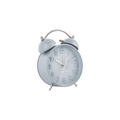 KARLSSON Budilica Iconic ø 11 cm, prirodna