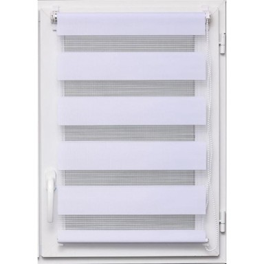 LUANCE Rolo zavjesa Zebra, bijela, 120x180 cm