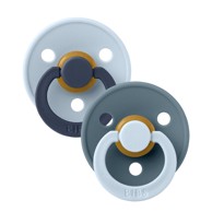 BIBS Studio Colour duda, okrugla, Fusion Baby Blue/Petrol mix, veličina 2