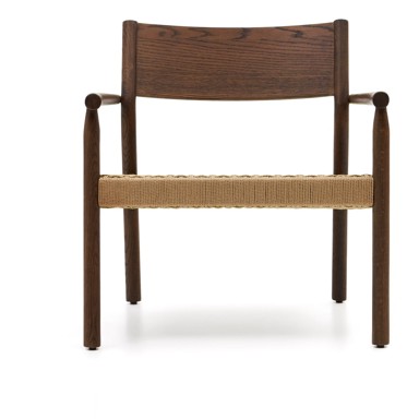 KAVE HOME Pletena fotelja u prirodnoj boji Yalia, 73x72x75 cm