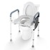 VEVOR Povišeno sjedalo za WC, 7 položaja visine, 52,5 × 64 × 65,5–80,5 cm, s jastučićem