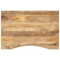 Ploča za radni stol zaobljena 100 × 60 × 2,5 cm, drvo mango