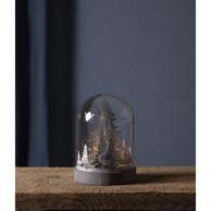 STAR TRADING Smeđi božićni svjetlosni ukras ø 12,5 cm Kupol 