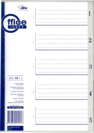 Pregradni registri PP 1–5, sivi