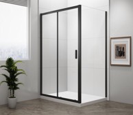 POLYSAN Tuš kabina Easy Black 1100 x 700 mm prozirno staklo