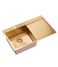 QUADRON Sudoper RUSSEL 111 + nano PVD bakar bazen lijevo