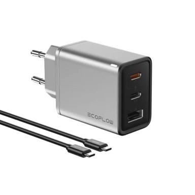 ECOFLOW Mrežni punjač GaN RAPID 65W s 3 USB porta
