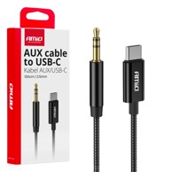 AMIO Audio kabel USB-C – AUX 3,5 mm, 1 m