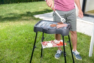TAURUS Električni roštilj Maxim's Plus Barbecue Tabletop Black, 2000 W