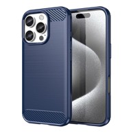 Carbon Case silikonska maskica za iPhone 16 Pro, plava