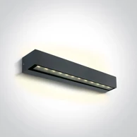 Zidna svjetiljka, LED, 2x10W, 3000K, IP65, L380, DM67526B2/AN/W, antracit