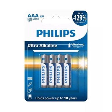 PHILIPS Baterija LR03E4B/10, tip AAA, 4kom