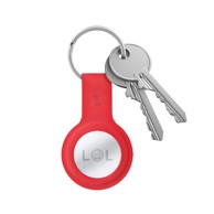 CRONG Silikonska futrola s privjeskom za ključeve za APPLE AirTag 1/2, crvena