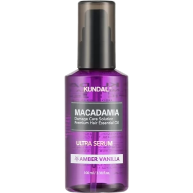 KUNDAL Macadamia Ultra Hair Serum, Amber vanilla, Regenerirajući serum za kosu 100 ml