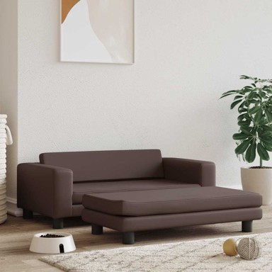 Krevet za pse s produžetkom, 100 x 50 x 30 cm, baršunasti, ružičasti