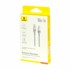 BASEUS USB-C na USB-C kabel E0420702, snaga 100 W, 20 V, 5 A, duljina 1 m, pleteni, siva