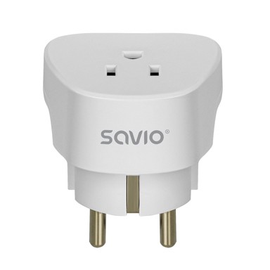 SAVIO Putni adapter AP-01, US utičnica na EU utikač