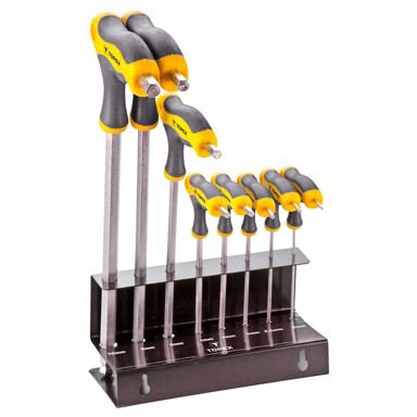 TOPEX Ključevi imbus T-drška, 2 - 10 mm, 8 kom