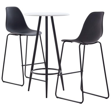 Barski set, plastika, crna, 5 kom