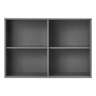 HAMMEL FURNITURE Antracitno siva viseća biblioteka 89x61 cm Mistral 