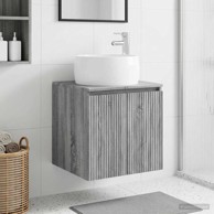 Umivaonik s policom, 49,5 x 44,5 x 66 cm, sonoma siva
