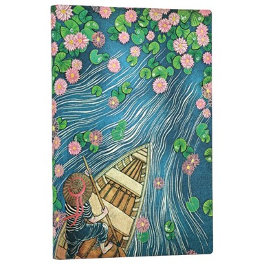PAPERBLANKS Notes Lotus River Flexis FB1552-0, 9 x 14 cm, mini, crte, 104 L, s gumicom