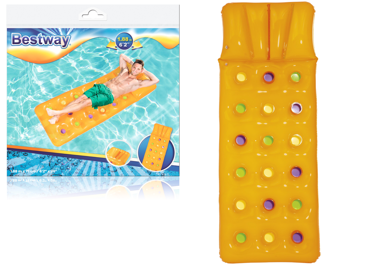 BESTWAY Madrac na napuhavanje za plivanje 43014, žuti, 188x71 cm