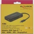 DELOCK Adapter USB-C na VGA HDMI DVI DisplayPort plavo-crni  
